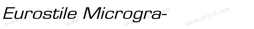 Eurostile Microgra字体转换